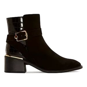 Liz Claiborne Heeled Chelsea Boots - Black & Gold [Women's 9]